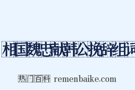 相国魏忠献韩公挽辞组词是什么意思的图片
